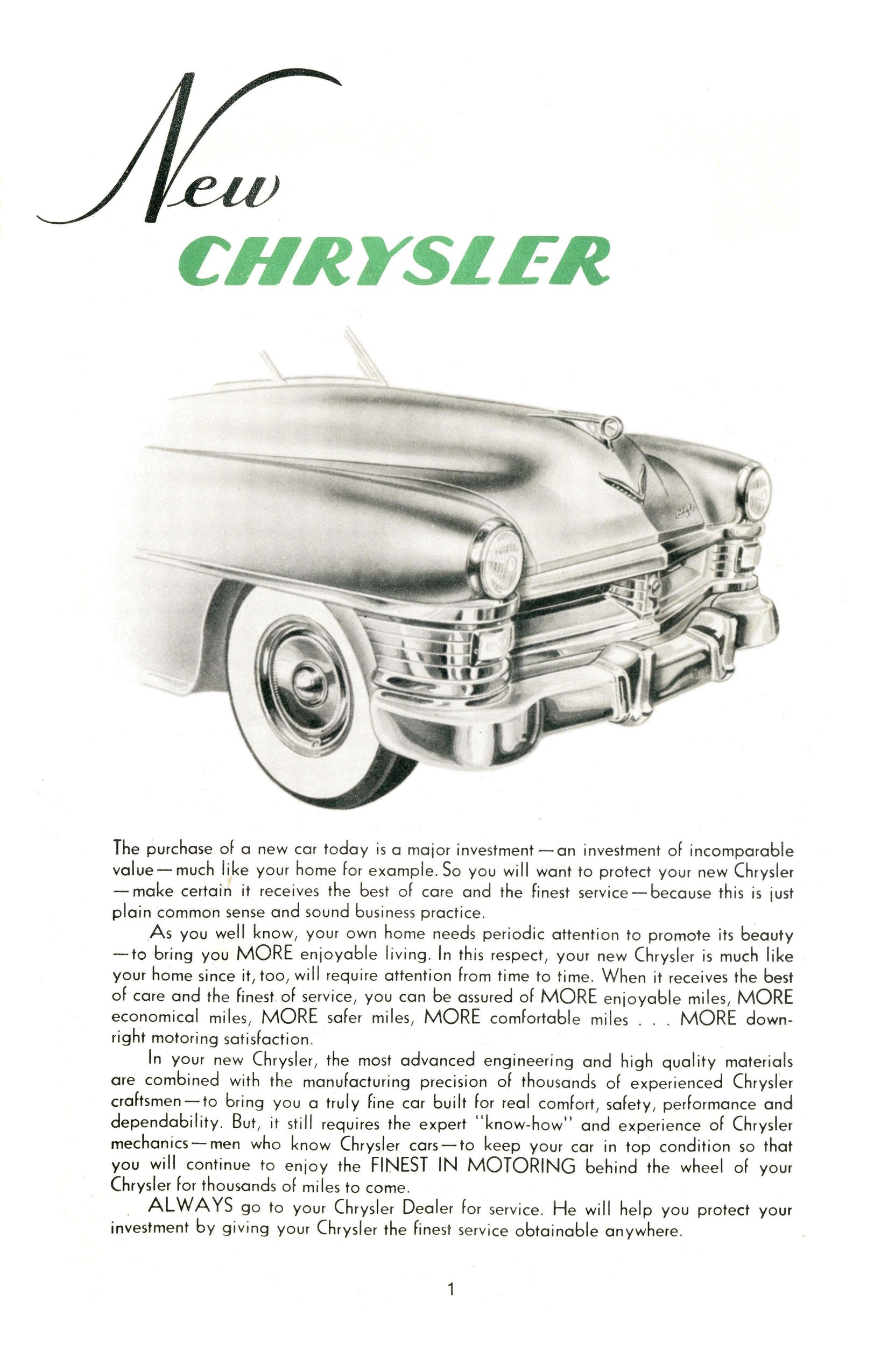 1951 Chrysler Saratoga New York Imperial Manual Page 37
